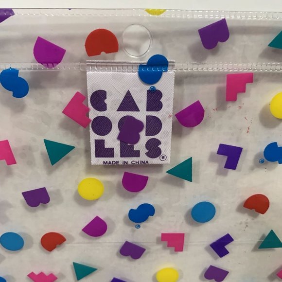 Vintage Rare Caboodles Binder Buddies PVC 2 Compartment Pouch - Picture 4 of 8